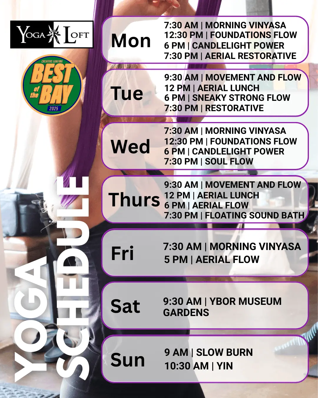 new schedule